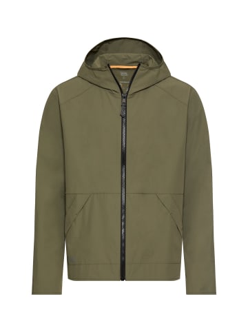 Camel Active Leicht packbare Jacke mit Kapuze in Olivgrün