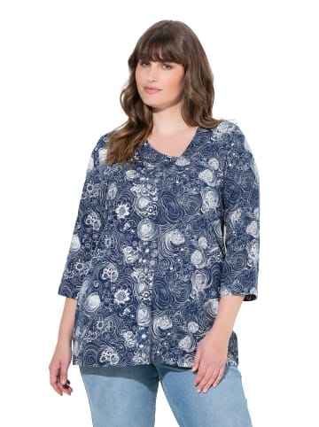 Ulla Popken Shirt in navy blau