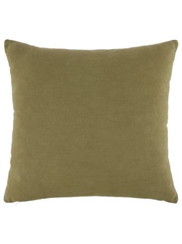 Butlers Kissen BOHEMIAN Blume in Olivgrün