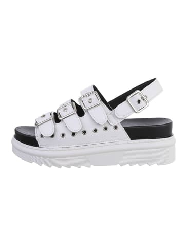 Ital-Design Sandale & Sandalette in Weiß