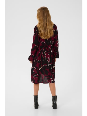 Kaffe Kleid KAlisette A-shape in Windsor Wine/Black Flower