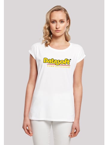 F4NT4STIC T-Shirt Retro Gaming Datasoft Logo gelb in weiß