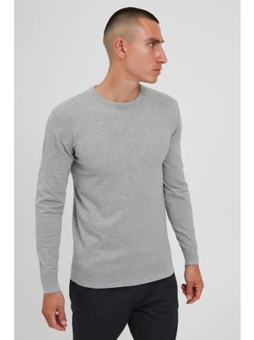 INDICODE Rundhalspullover IDBadan 35542MM Herren Feinstrickpullover in Grau