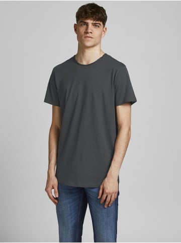 Jack & Jones Basic T-Shirt Rundhals Kurzarm JJEBASHER in Grau