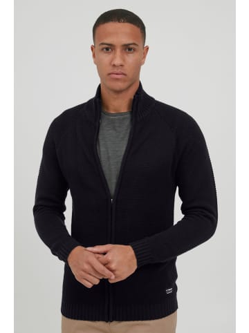 11 Project Strickjacke PRSteffan 21300771-ME ZipperJacke mit Stehkragen in Schwarz