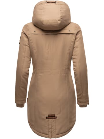 Marikoo Wintermantel Kamii in Taupe