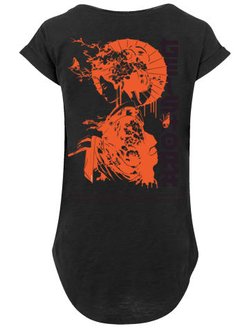 F4NT4STIC Long Cut T-Shirt Geishora Japan Streetstyle in schwarz