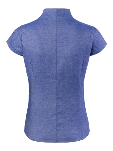 Vincenzo Boretti Bluse leicht tailliert in blau