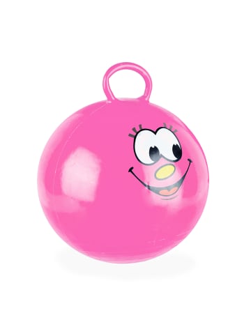 relaxdays Hüpfball in Pink - Ø 45 cm
