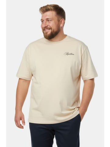 Men Plus Kurzarm T-Shirt in dunkles kitt