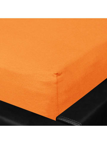 BettwarenShop Spannbettlaken Vario-Stretch in orange