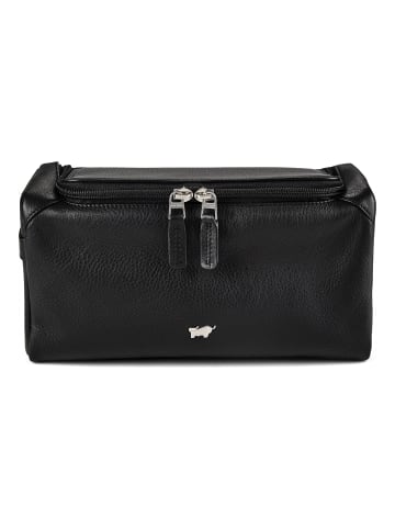 Braun Büffel Golf 3.0 Kulturbeutel Leder 26 cm in schwarz