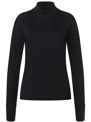 super.natural Merino Longsleeve in schwarz