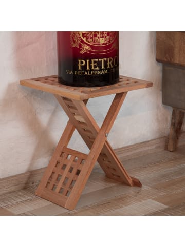 relaxdays Beistelltisch in Natur - (B)33 x (H)40,5 x (T)33 cm