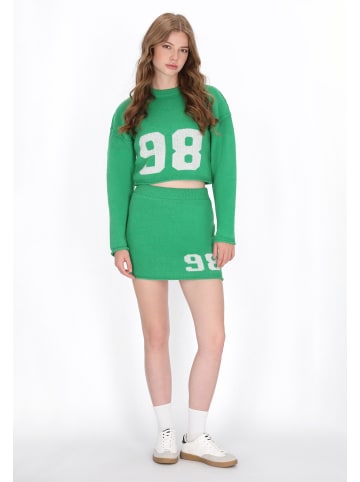 myMo Women Skirt in green white