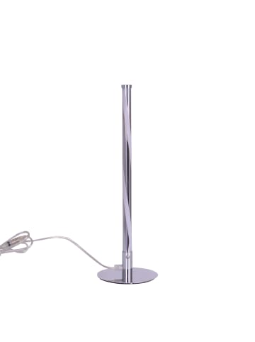 näve LED Tischleuchte "TWIST" in chrome - (L)13.5 cm x (B)13.5 cm x (H)40 cm - EEK G