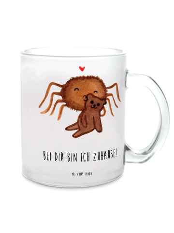 Mr. & Mrs. Panda Kaffeebecher Spinne Agathe Teddy mit Spruch in Transparent