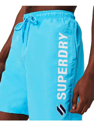 Superdry Badeshorts in Hellblau