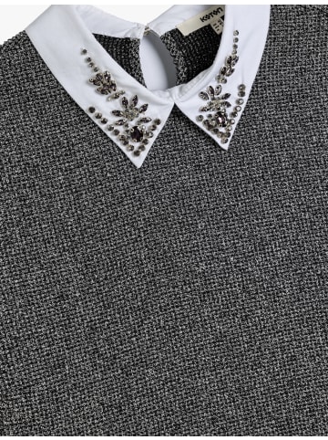 KOTON Bluse in Schwarz Gemustert