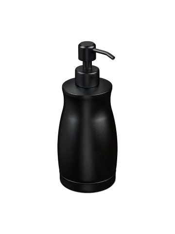relaxdays Seifenspender in Schwarz - 400 ml