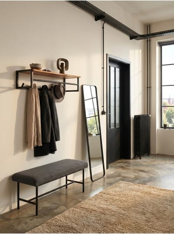 KADIMA DESIGN Design Wandgarderobe Massivholz / Metall 80x22x33 cm