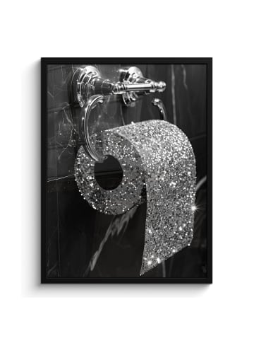 MuchoWow Poster mit Leiste Toilettenpapier  (BxH)