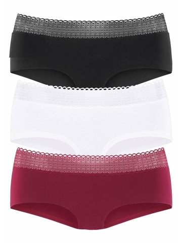 S. Oliver Panty in rot, schwarz, weiß