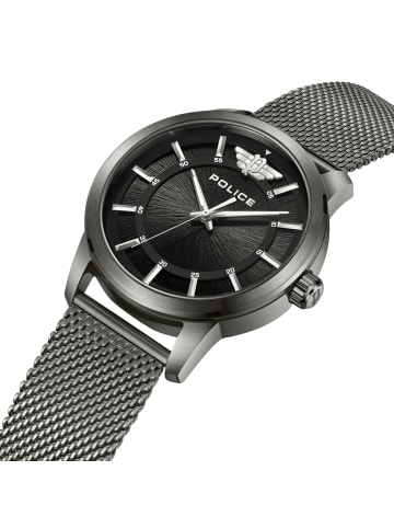 Police Analog-Armbanduhr Police Raho dunkelgrau extra groß (ca. 44x52mm)