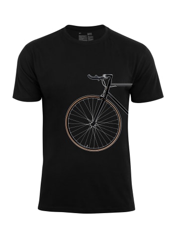 Cotton Prime® T-Shirt Bike Lover - Vorderrad in Schwarz