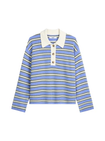 Marc O'Polo DENIM Gestreiftes Strickpolo regular in Medium Blue