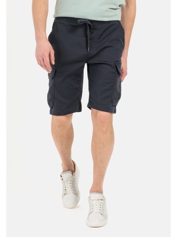 Camel Active Elastische Cargo Shorts in Dunkelblau