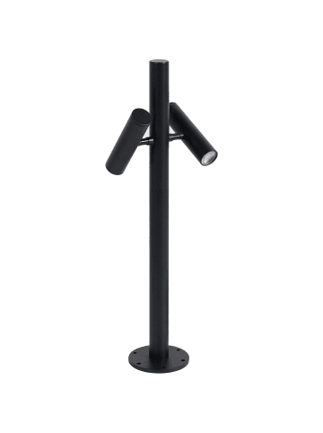 Beliani Pollerleuchte FLUVIA in Schwarz - (W) 18 x (H) 61 x (L) 12 cm