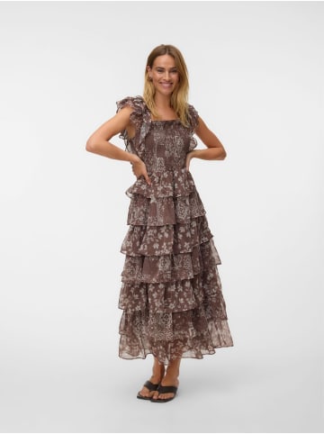 Vero Moda Mehrlagiges Kleid in Cocoa Brown
