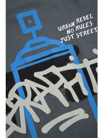 Coccodrillo Baumwoll-langarmshirt in schwarzgrau