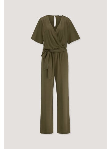 Hessnatur Jersey Overall in goldoliv