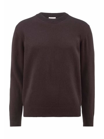 Hessnatur Strickpullover in kaffeebraun