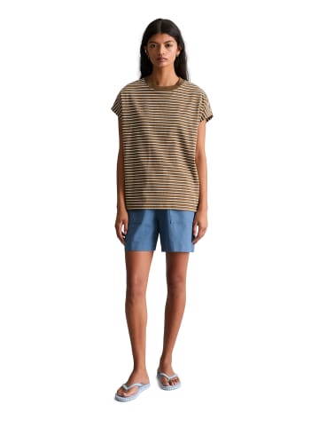 Marc O'Polo DENIM Streifen-T-Shirt relaxed in Medium Brown