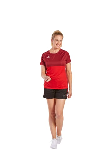erima Damen Six Wings T-Shirt in rot/bordeaux