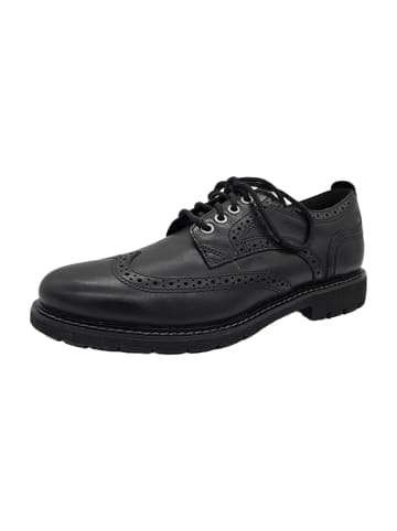 Clarks Mokassins Schnürschuhe in Schwarz