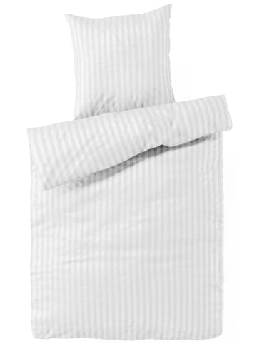 Carpe Sonno Damast Bettwäsche in Weiß
