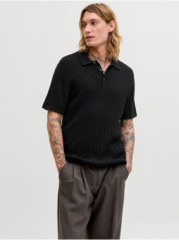 Jack & Jones Gestricktes Polo in Black