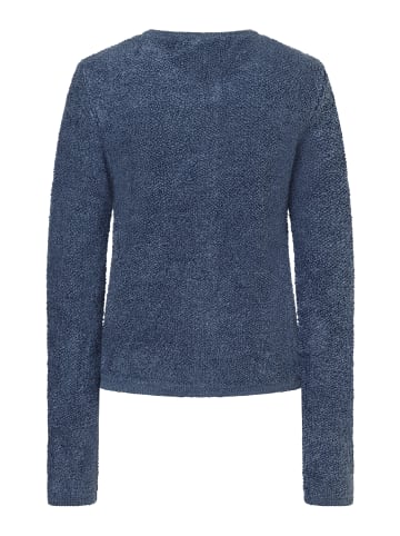 More & More kuschelige Langarmstrickjacke in blue cloud melange