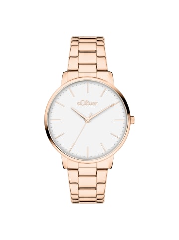 s.Oliver Armbanduhr Modern Basics in roségold