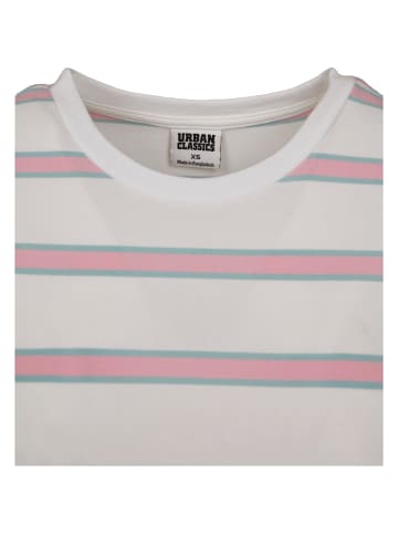 Urban Classics Urban Classics Cropped T-Shirts in white/girlypink