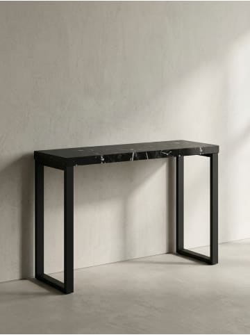 KADIMA DESIGN Konsolentisch Marmor-Optik Hochglanz 120x40x76 cm Design