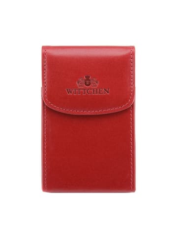 Wittchen Visitenkartenetui Kollektion Italy (H)11 (B)7 (T)2cm in Rot