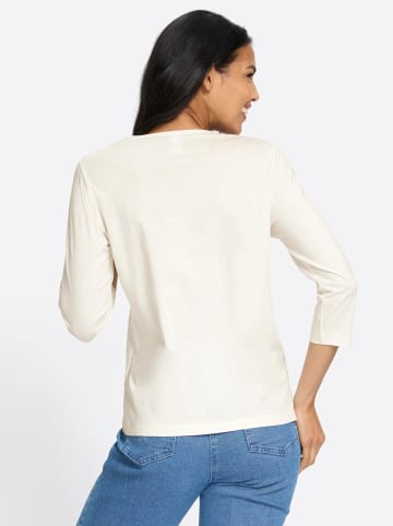 Sieh an! 3/4-Arm-Shirt in ecru-grau