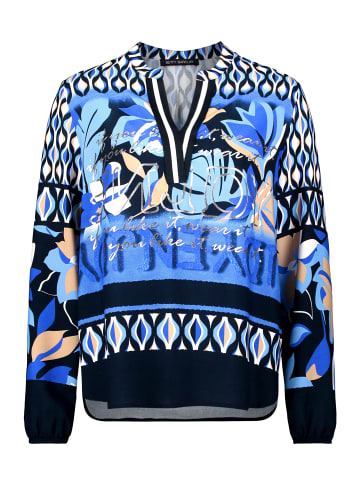 Betty Barclay Longbluse mit Stehkragen in Dunkelblau/Blau