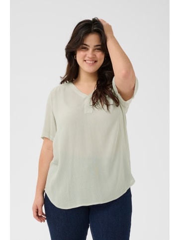 KAFFE curve Kurzarm-Bluse KCami in Moonstruck