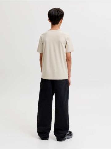 JACK & JONES Junior Baumwolle T-Shirt Cleveland Jjcleveland in moonbeam